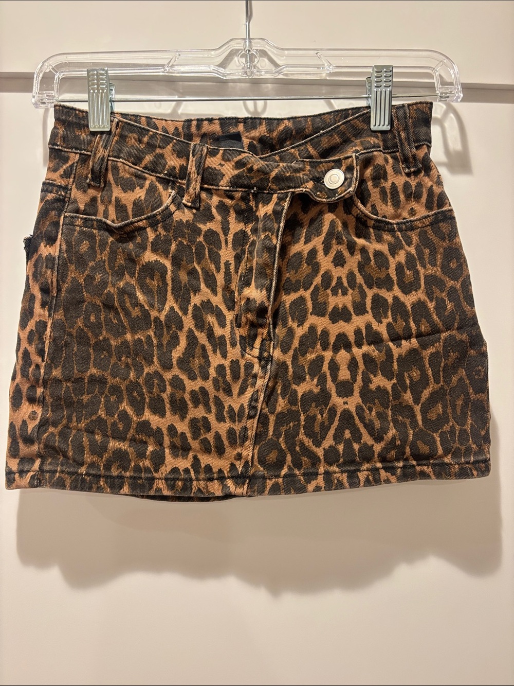 Tilly's Leopard Print Mini Skirt - Brown & Black